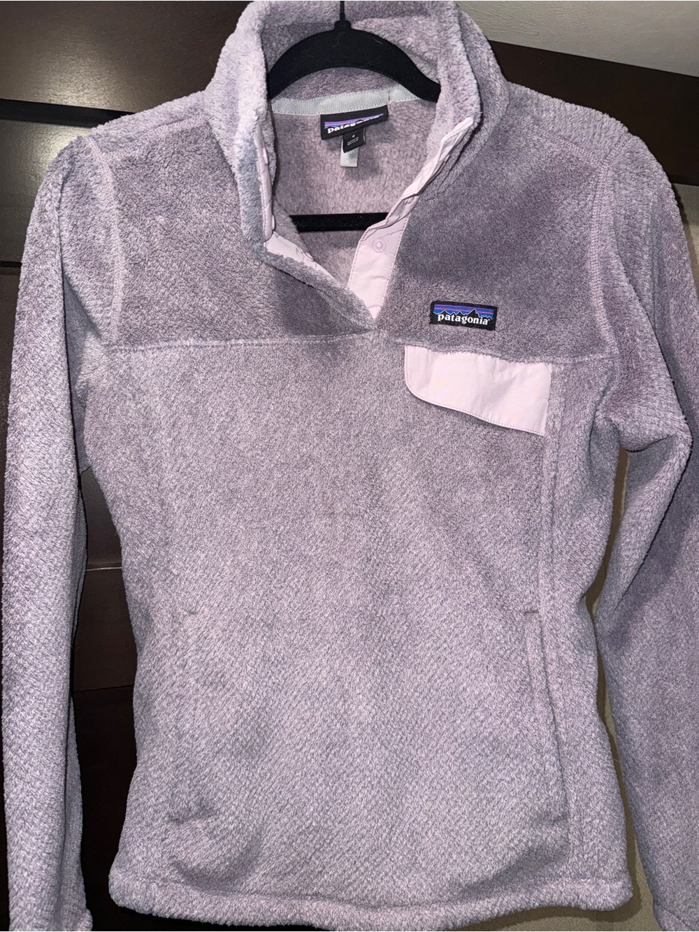Patagonia Light Lavender Synchilla Snap-T Pullover Size S